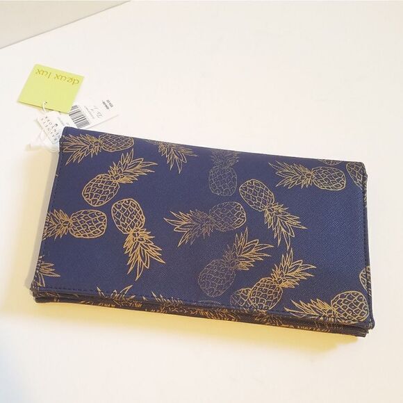 NWT Deux Lux Pineapple Clutch - Picture 7 of 8